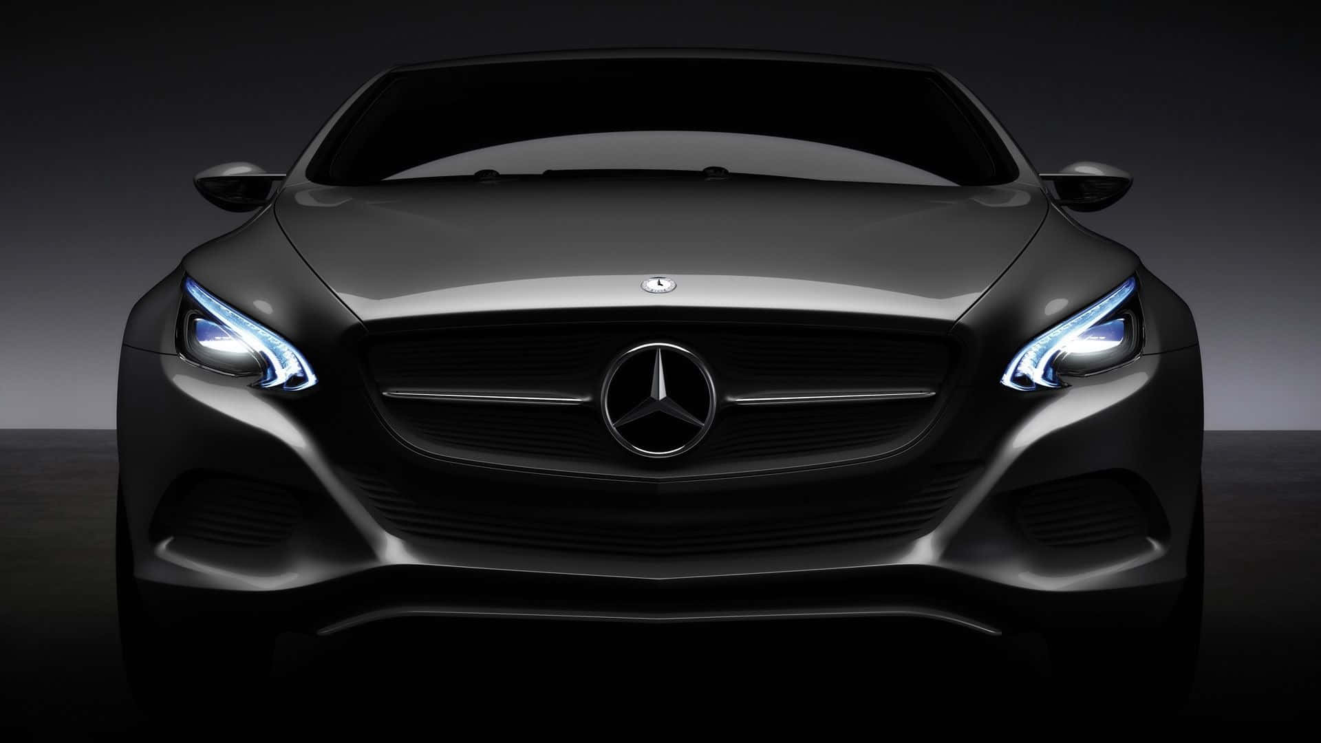 The Iconic Mercedes Black Sleek Design Wallpaper