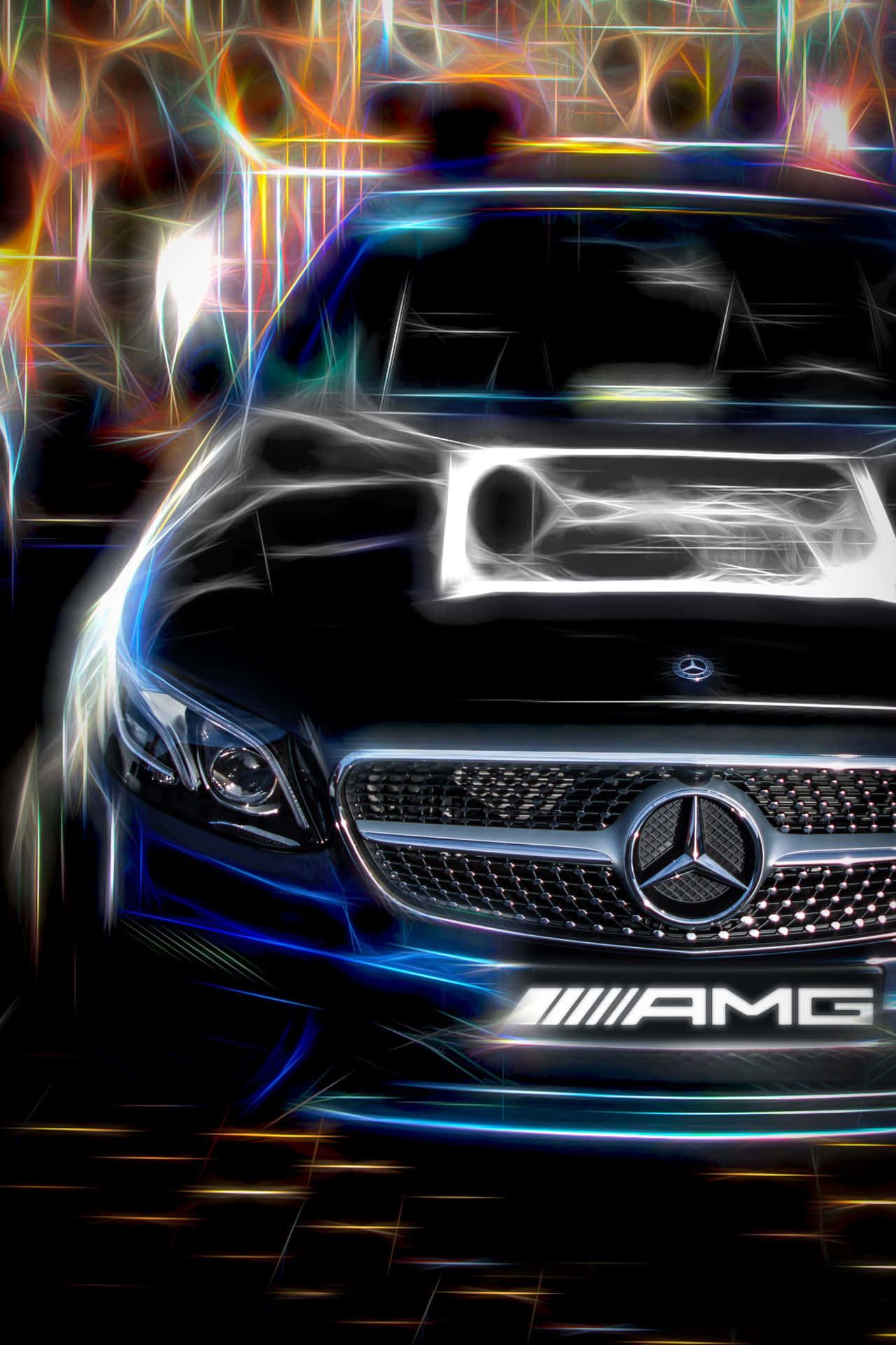 Bildmach Dich Bereit Für Eine Retro-fahrende Erfahrung Mit Dem Mercedes Classic Iphone. Wallpaper