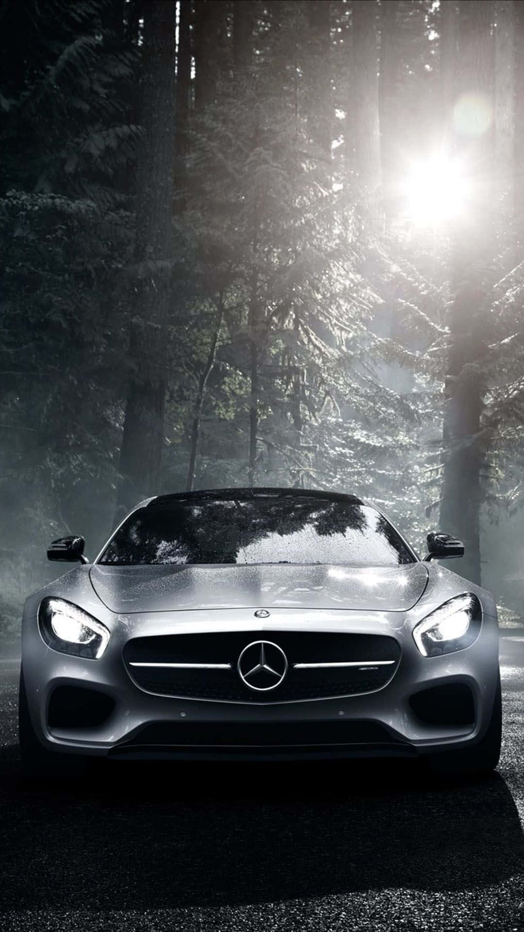 Mercedes Classic Icy Silver Iphone Wallpaper