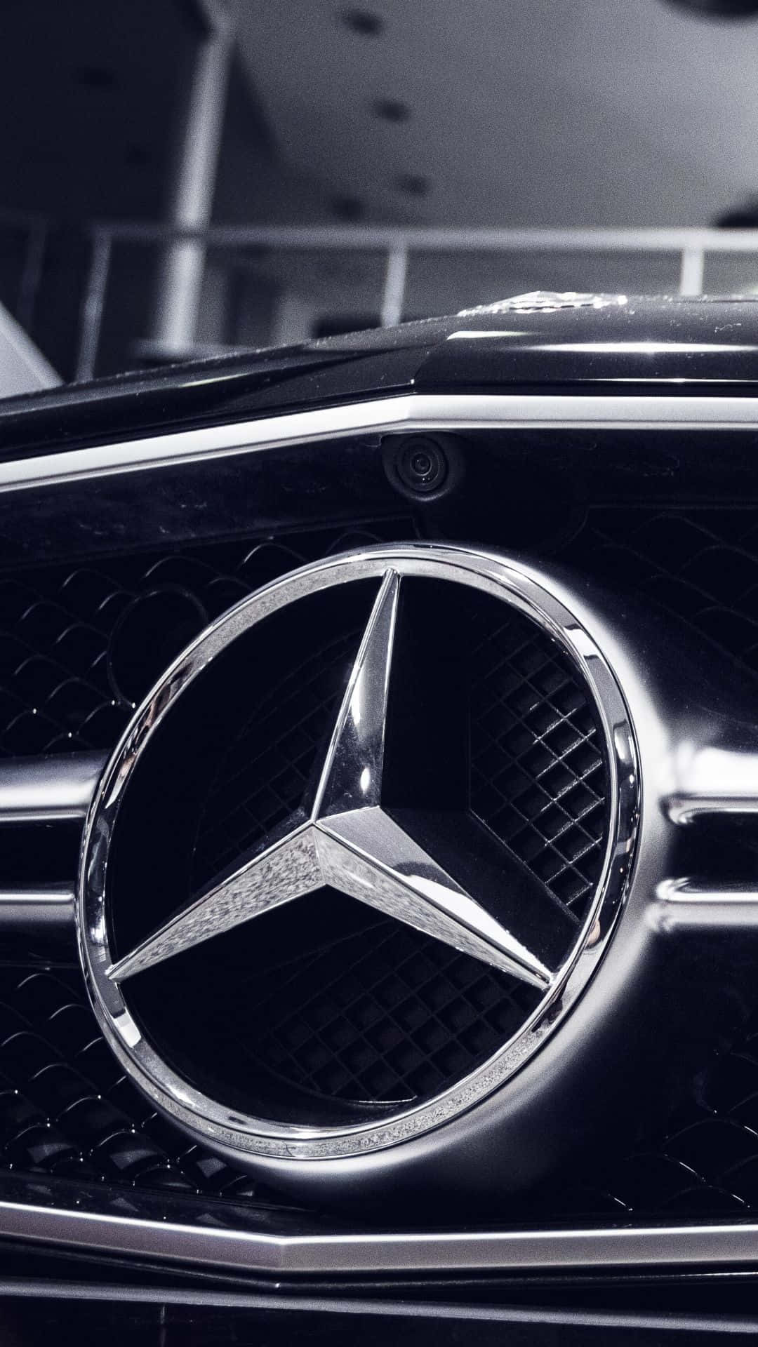 Stängav Mercedes Classic På Iphone-skärmen. Wallpaper