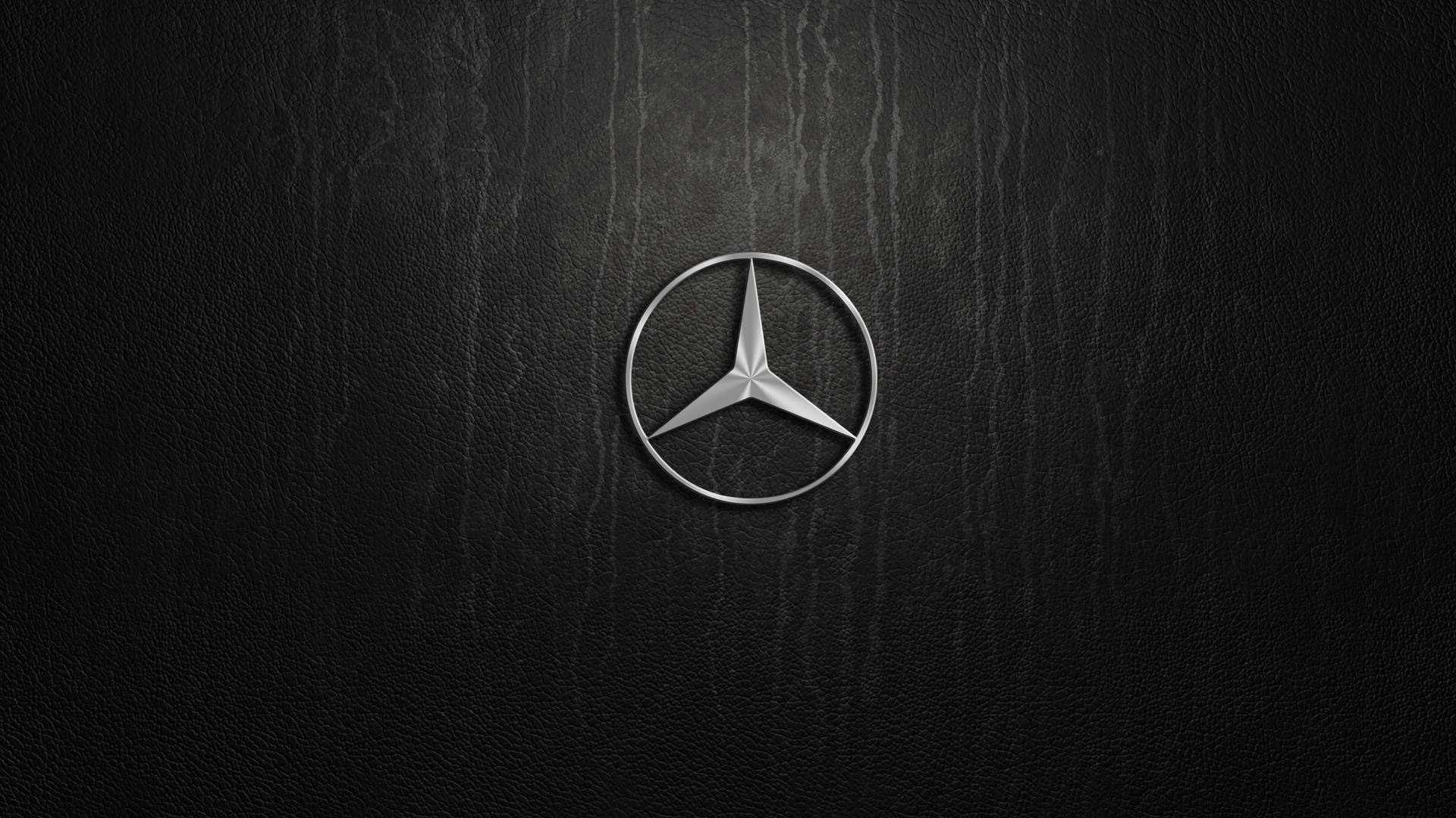 Mercedes Logo Skrivebord Tapet Wallpaper