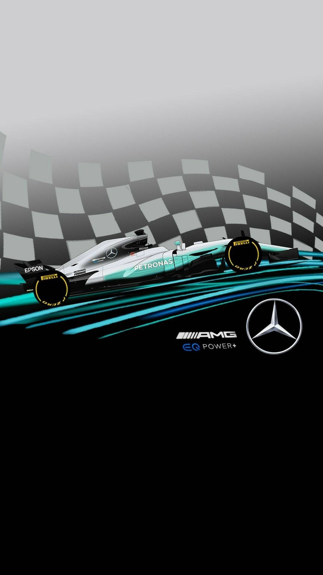Mercedes F1 Iphone Wallpaper