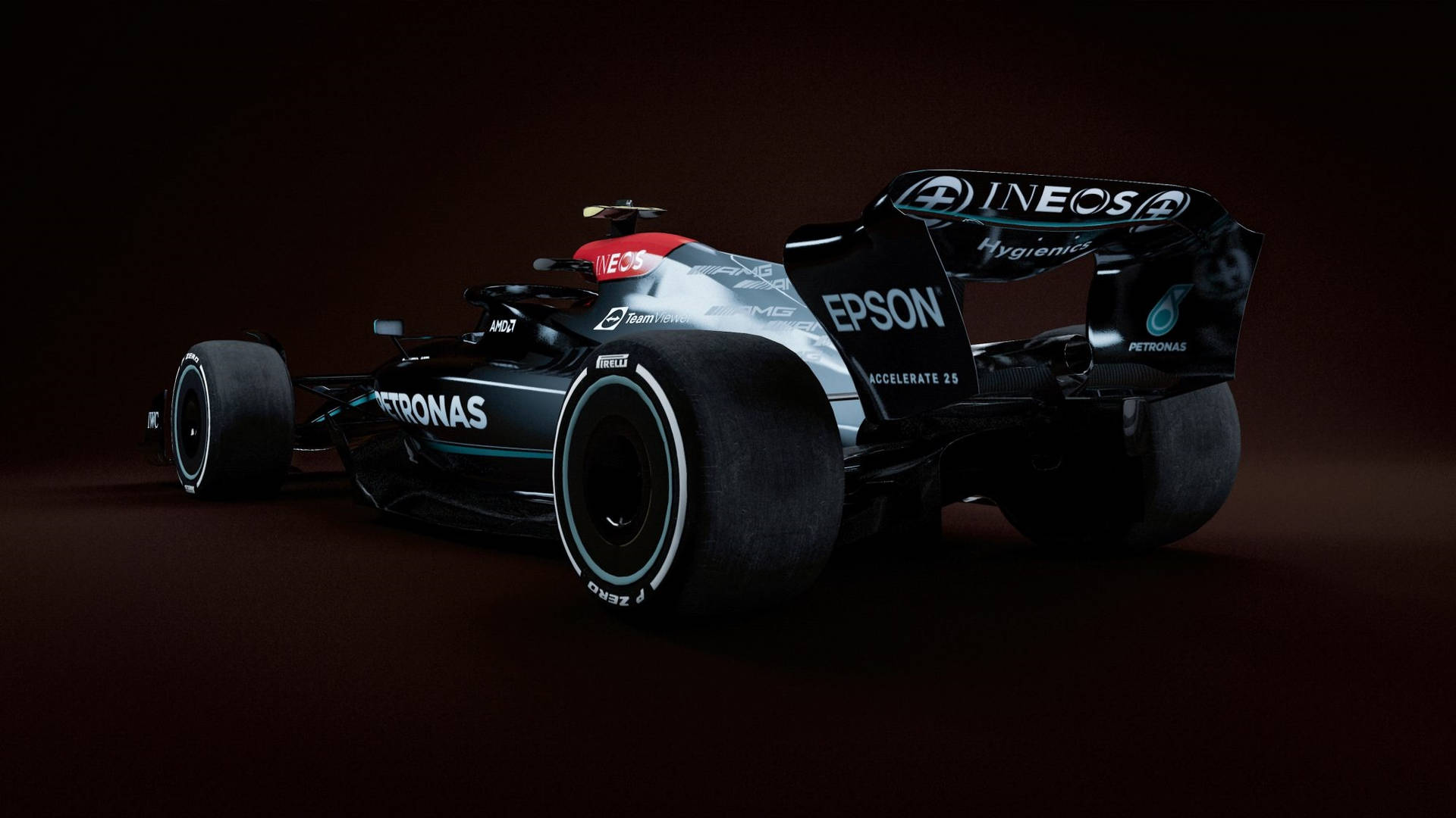 Get moving in true luxury with the Mercedes F1 Iphone Wallpaper