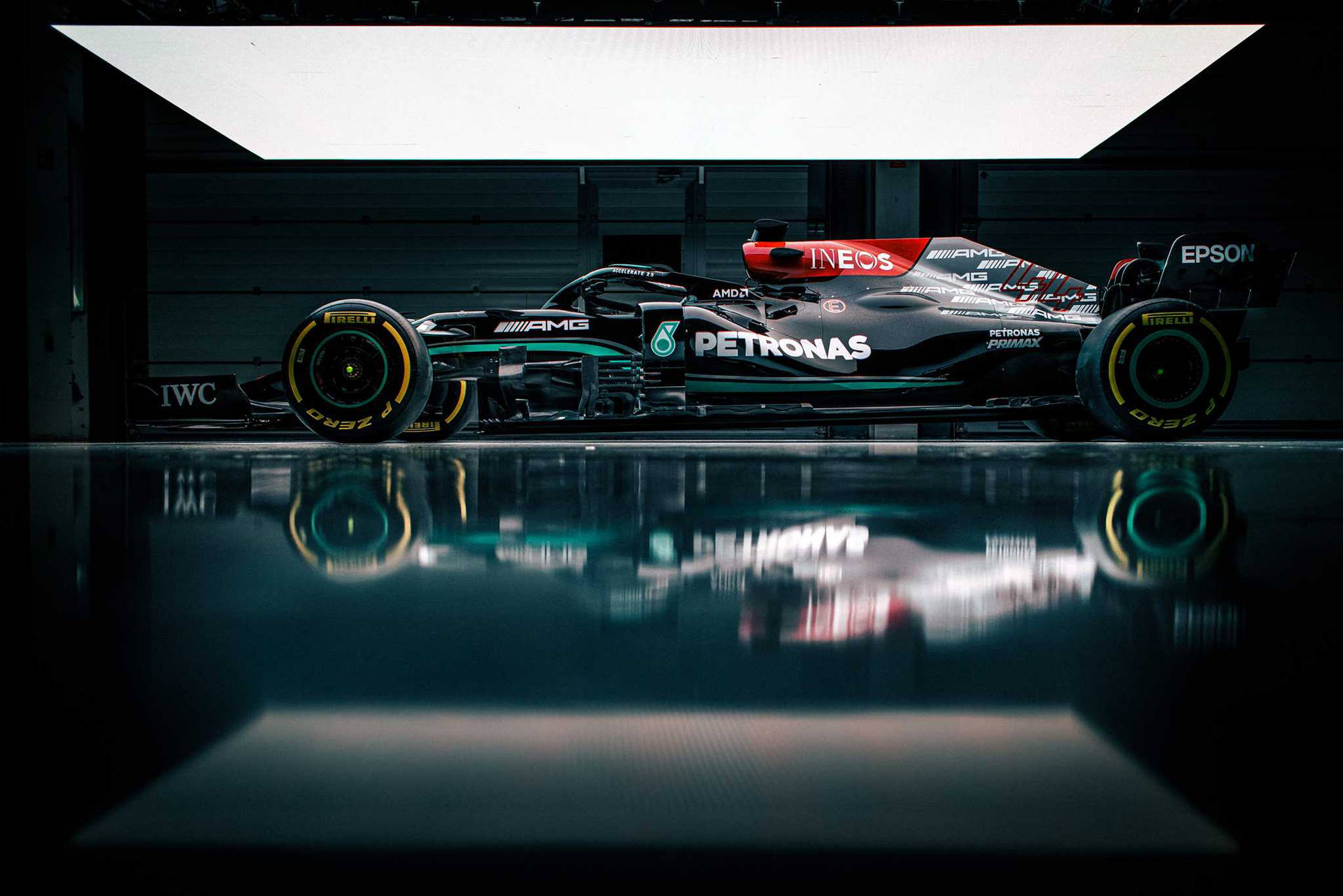 Mercedes F1 Iphone: Stay On Track and On Trend Wallpaper