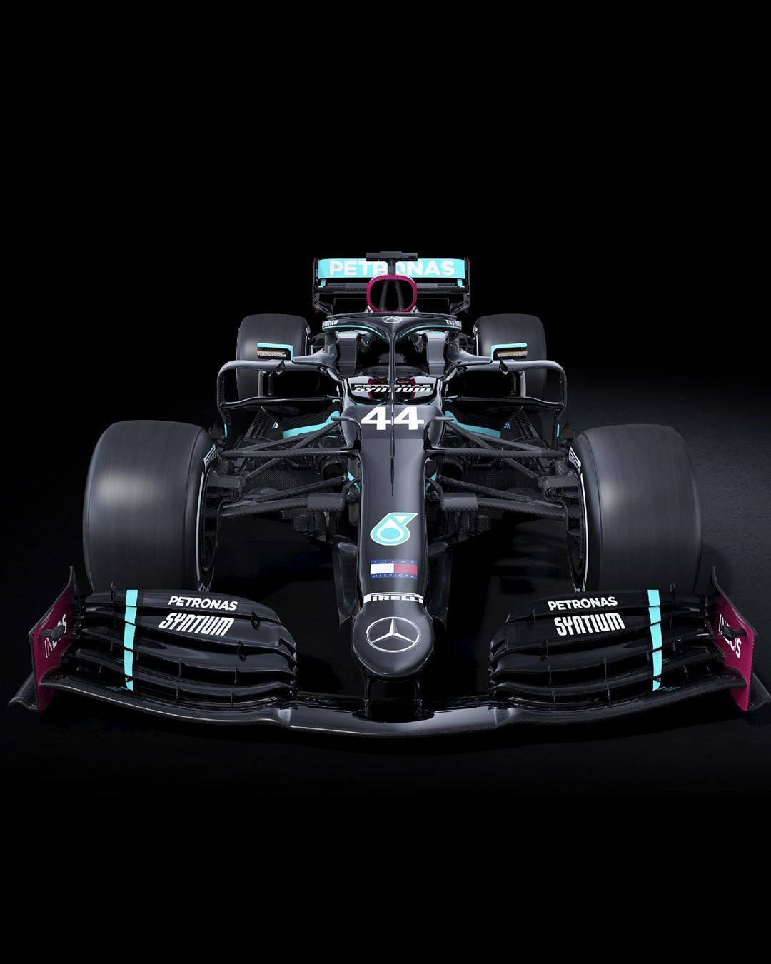 See the world from a new perspective with the Mercedes F1 Iphone Wallpaper