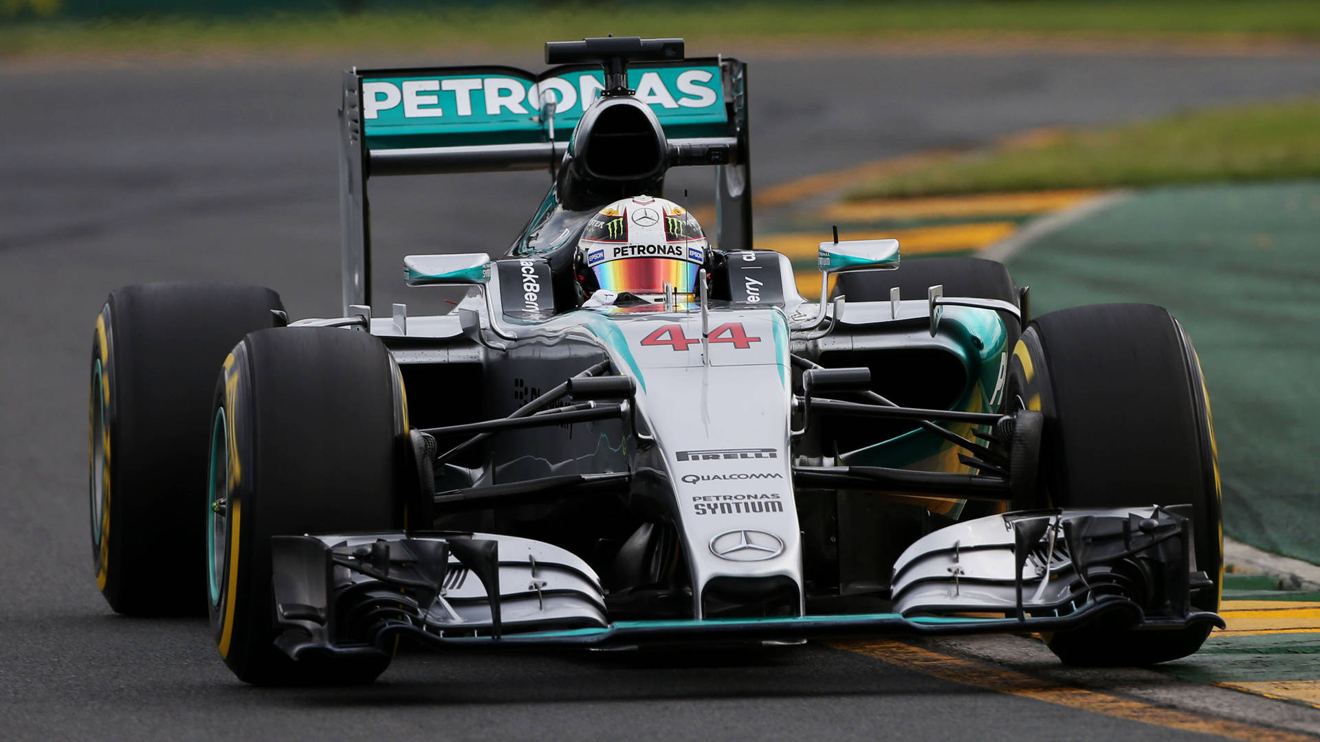 Get Ready to Experience the Thrill of Mercedes F1 on Your Iphone Wallpaper