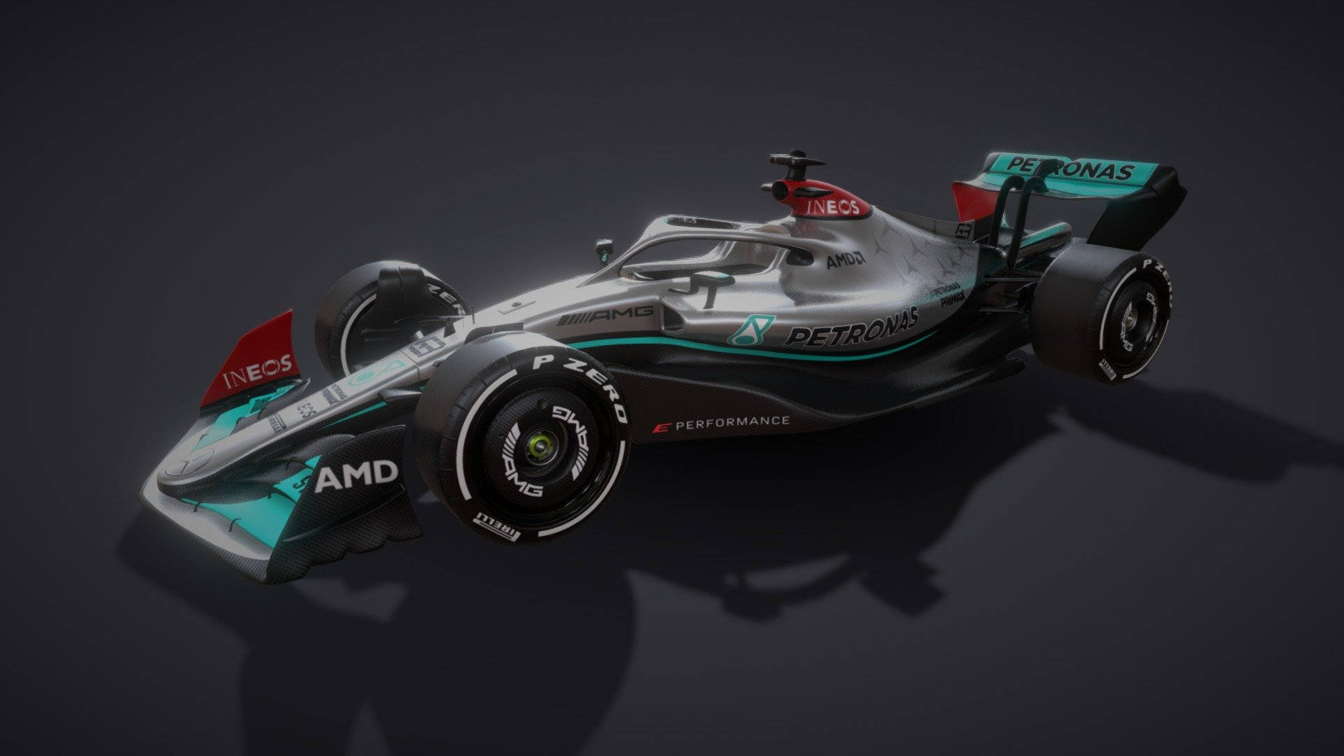 Oplev spændingen ved Formel 1 motorløb med Mercedes F1 iPhone. Wallpaper