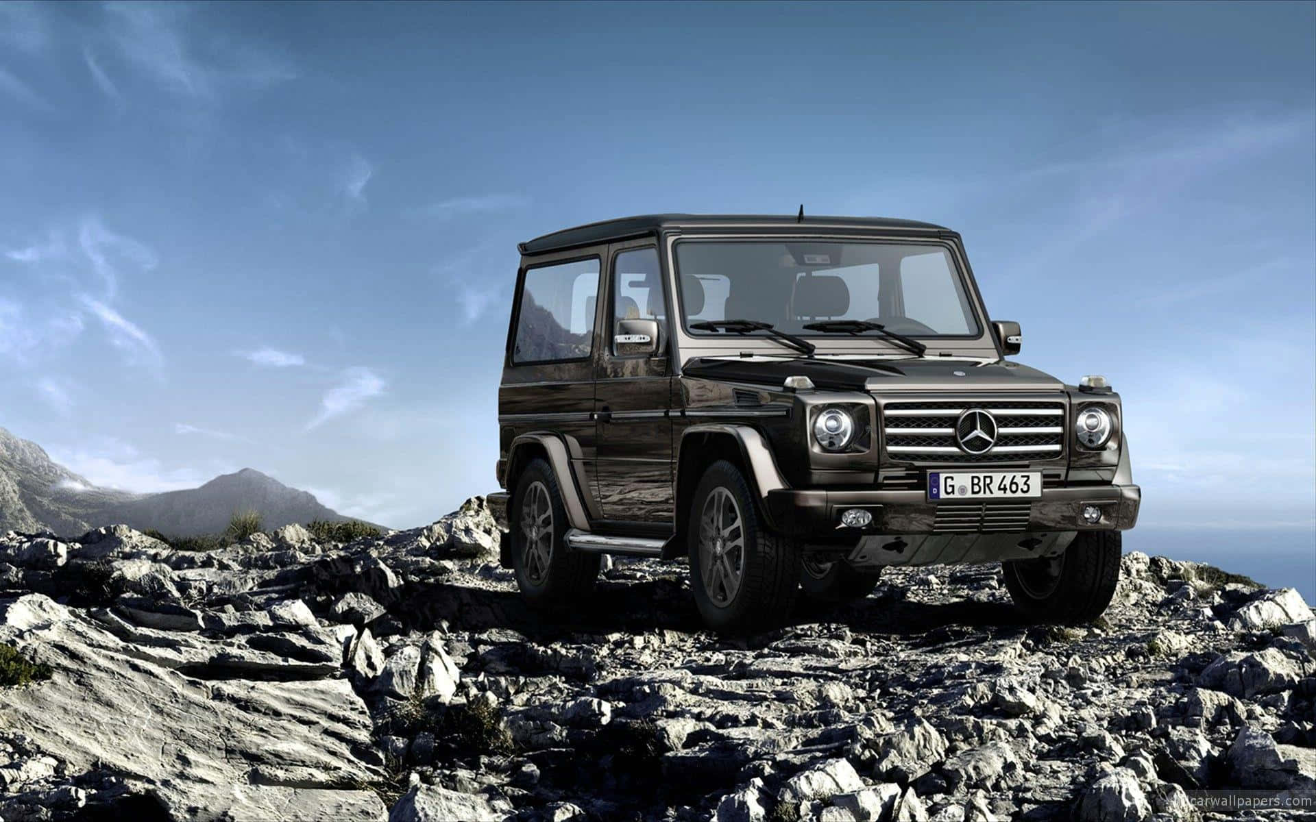 Mercedes G Wagon Mountain Terrain Wallpaper