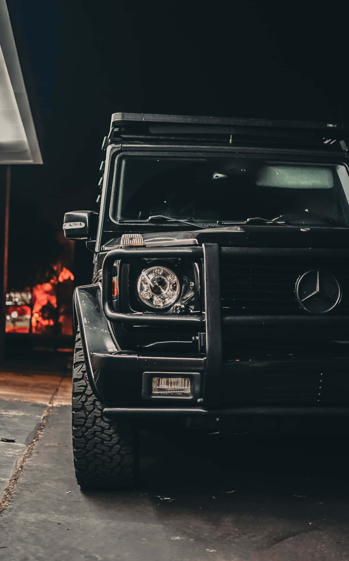 Mercedes G Wagon Night Profile Wallpaper