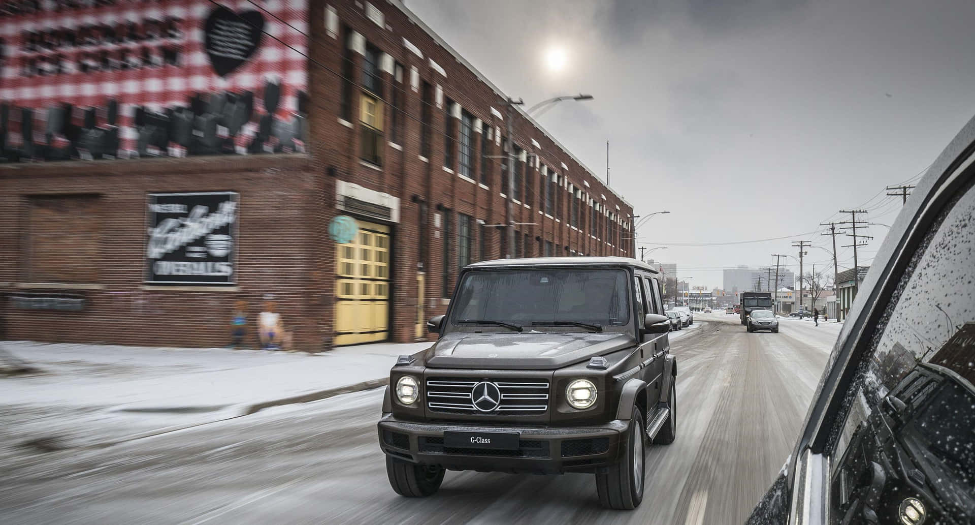 Mercedes G Wagon Winter Drive Wallpaper