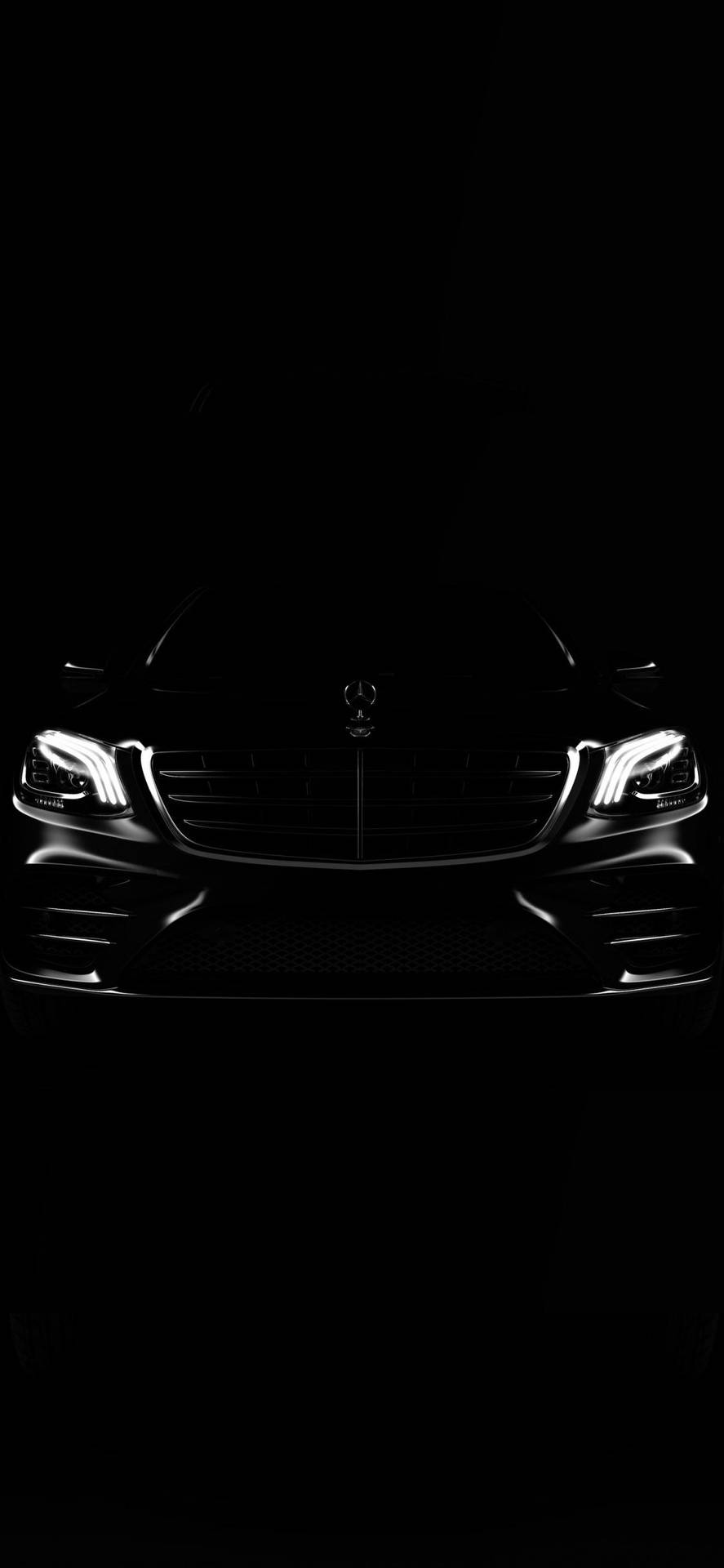 Mercedes iPhone X Black Background Wallpaper