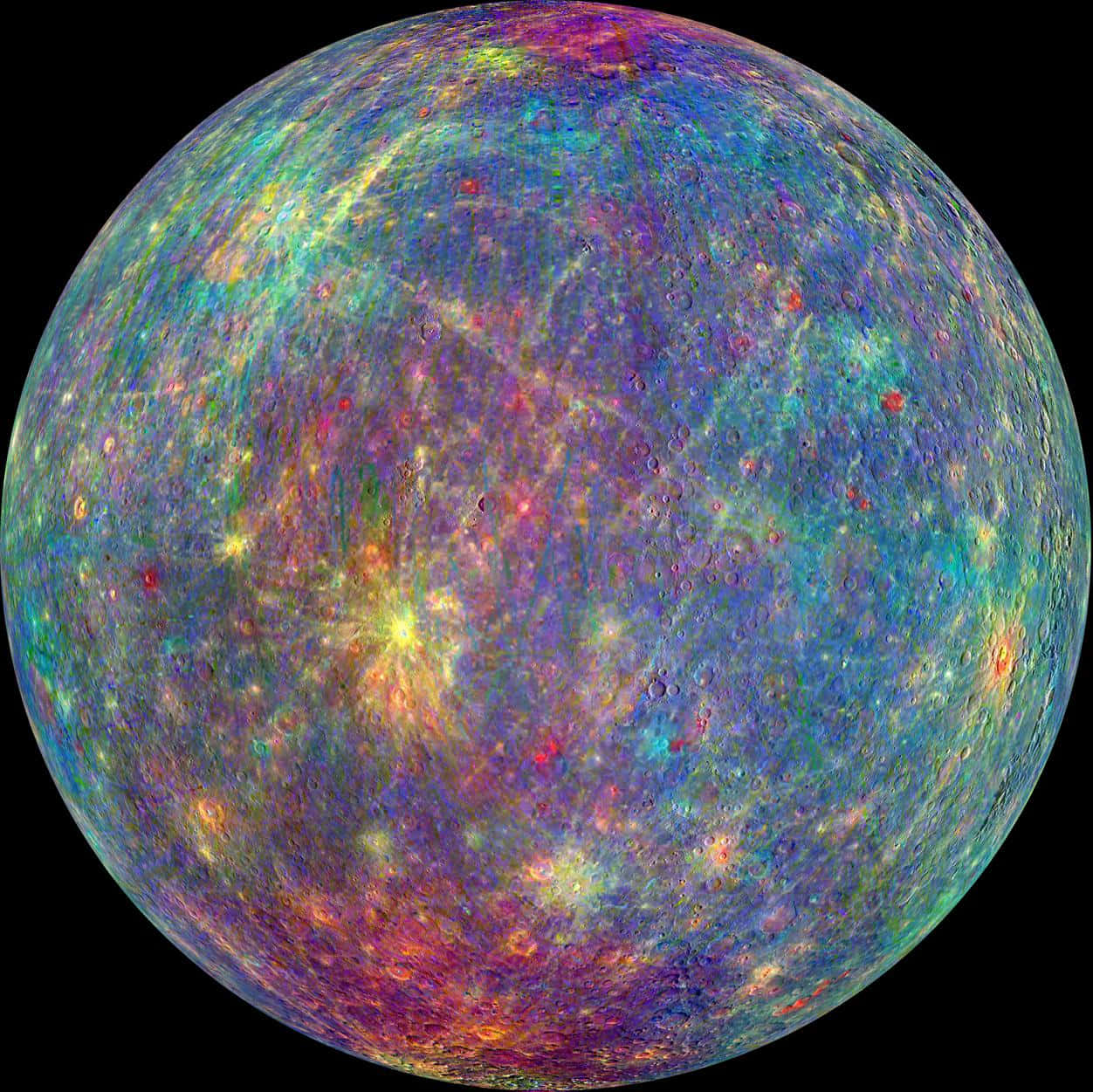 Denbländande Planeten Merkurius I All Sin Glans