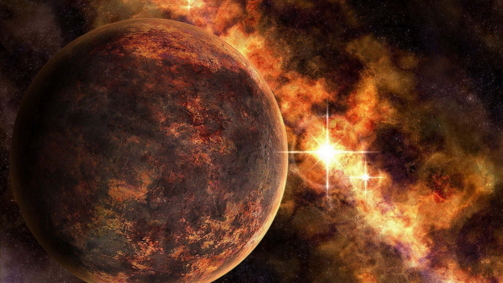 Bildmerkurius - Spektakulär Planet Belyst I Rymden