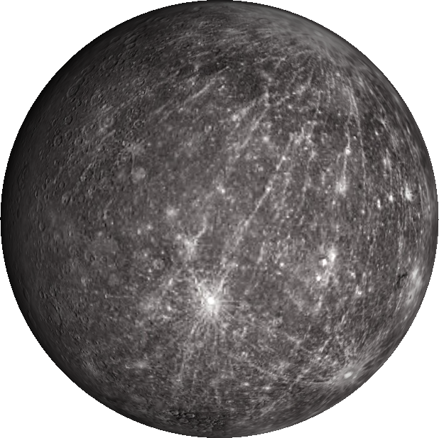 Mercury Planet Surface Texture PNG