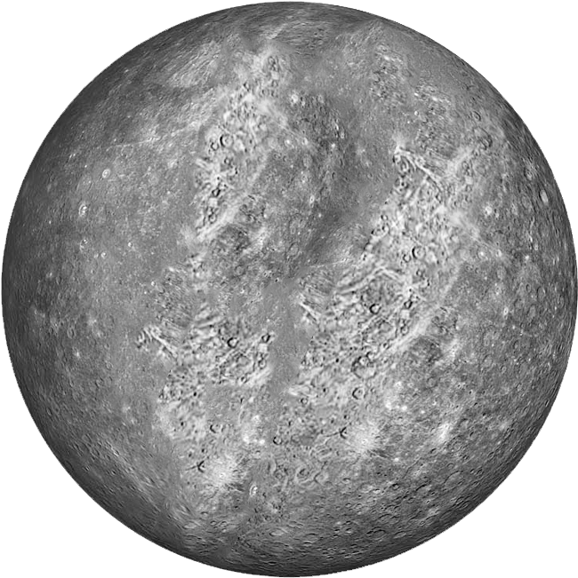 Mercury Planet Surface Texture PNG