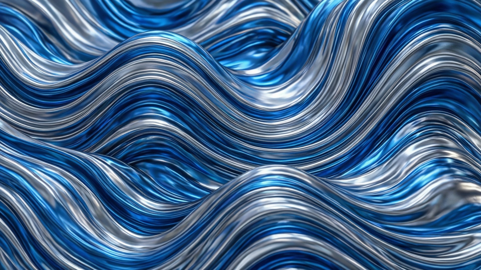 Sfondo astratto di onde di mercurio liquido Y2K.