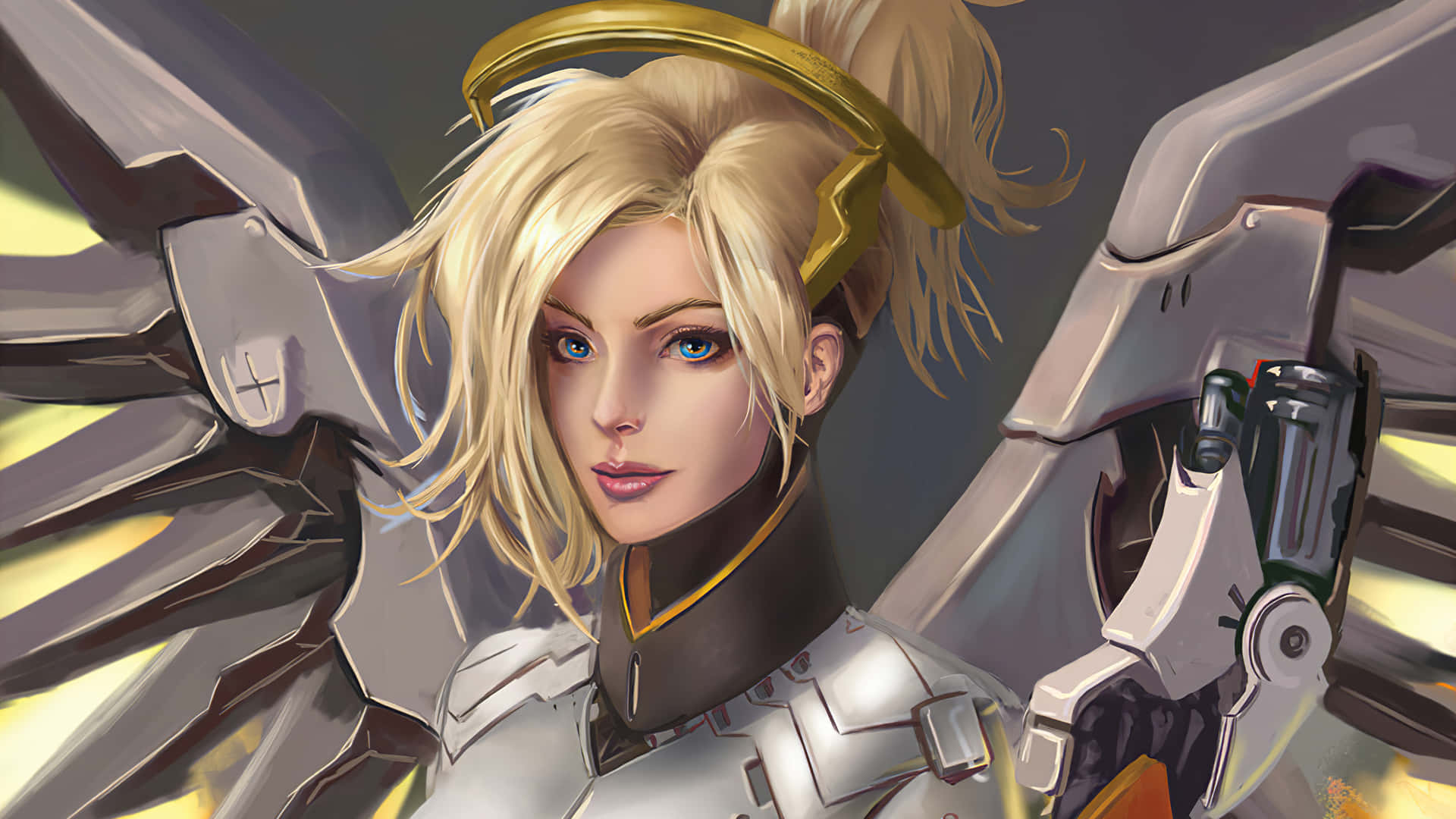 Mercy, the Healer of Overwatch Wallpaper