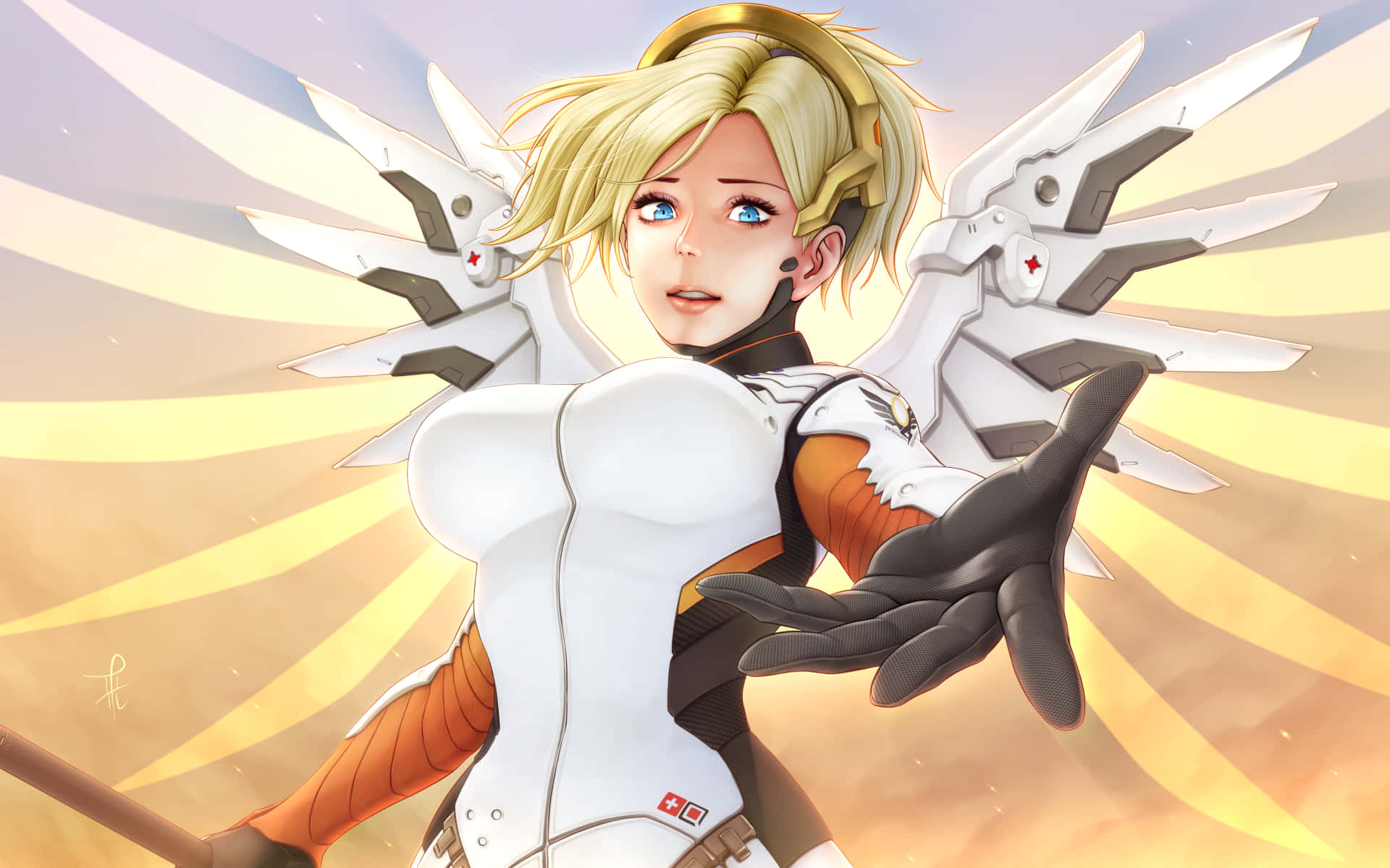 Heal Your Heroes With Mercy Wallpaper