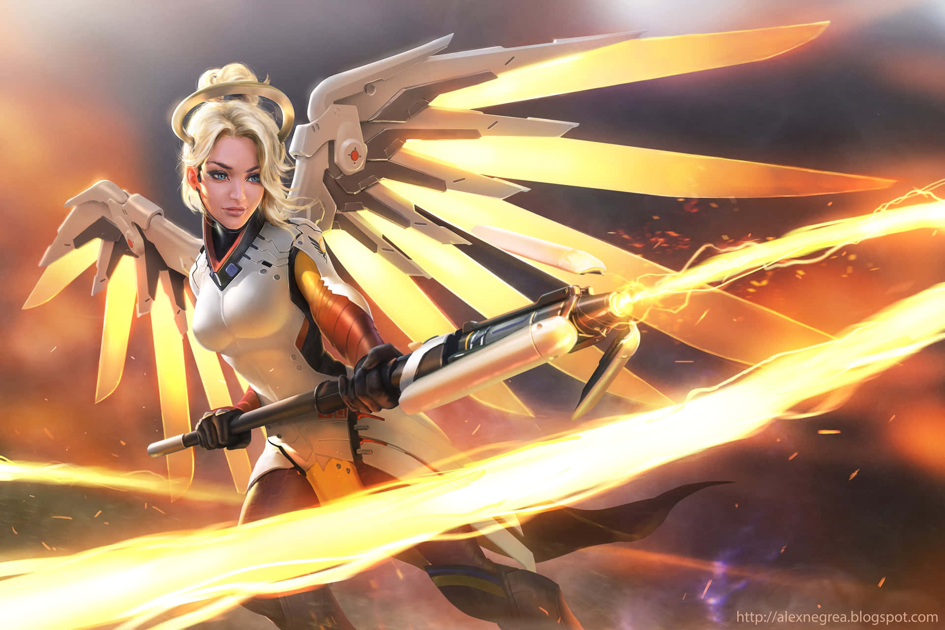"The Power of Mercy - The Savior of the Overwatch Team" Wallpaper