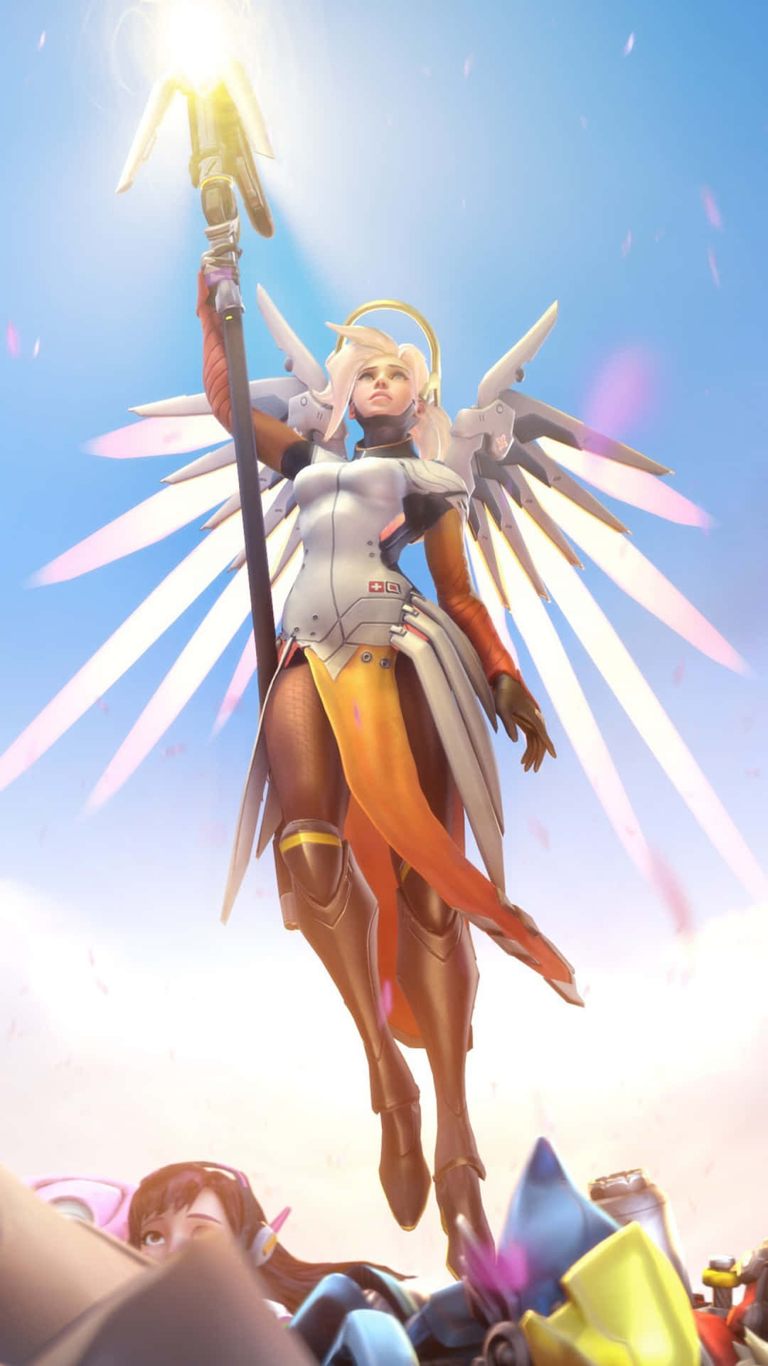 Mercy: Angelic Guardian of Overwatch Wallpaper