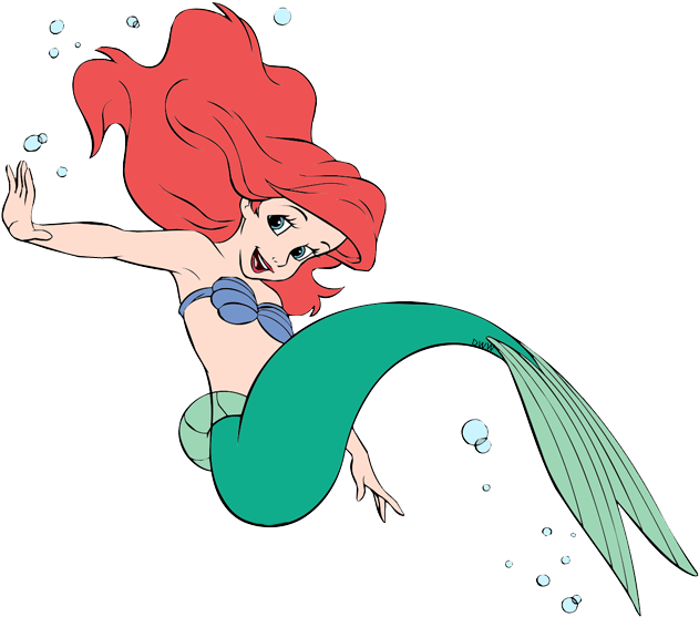 Mermaid Cartoon Swimming PNG