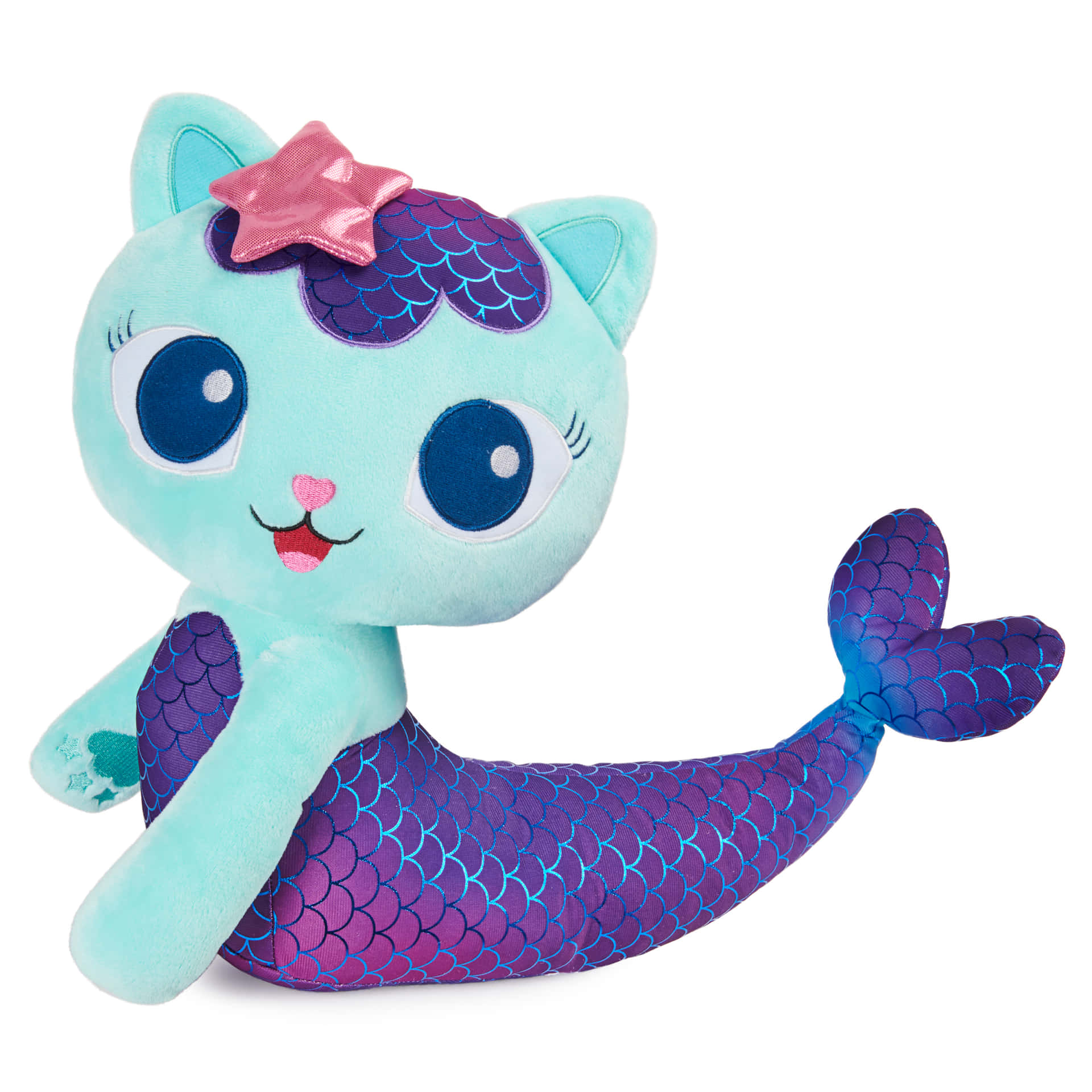 Mermaid Cat Plush Toy Gabbys Dollhouse Wallpaper