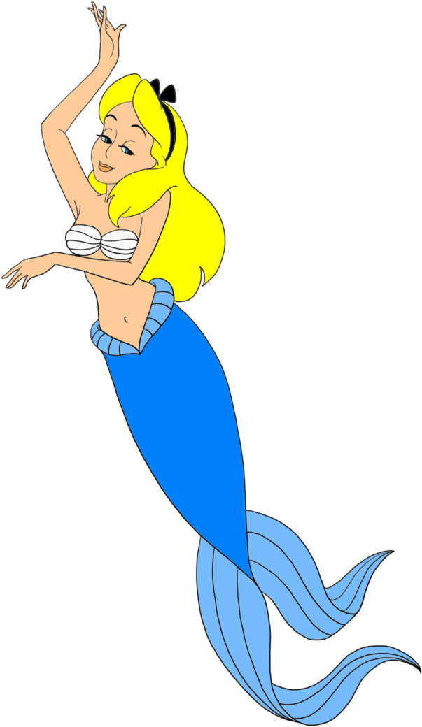 Mermaid Character Illustration PNG