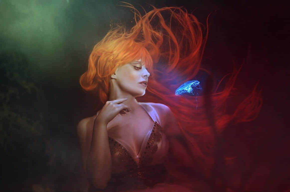 Mermaid Color Picture Queen Flames