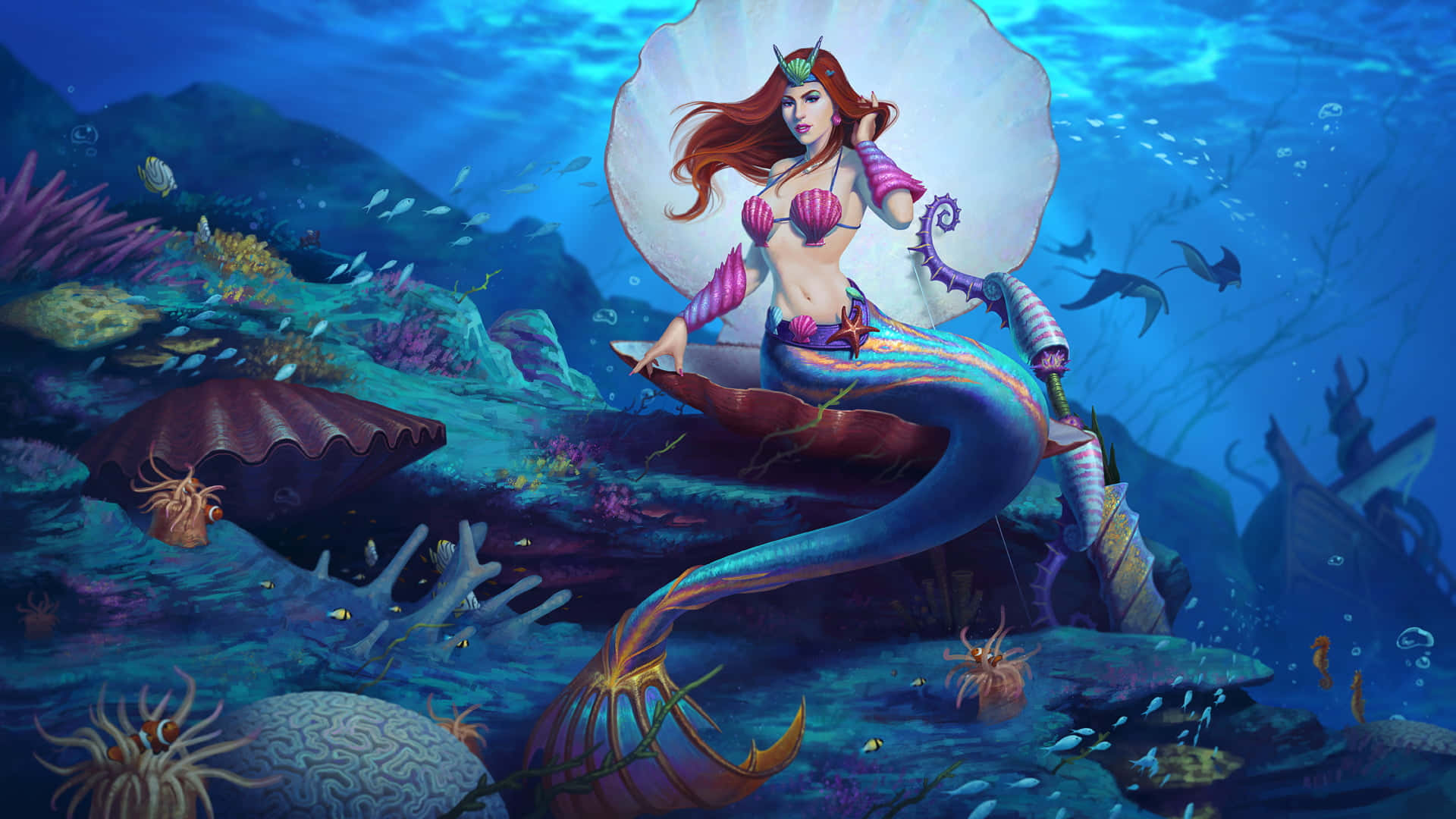 Mermaid Color Picture Smite Online Game