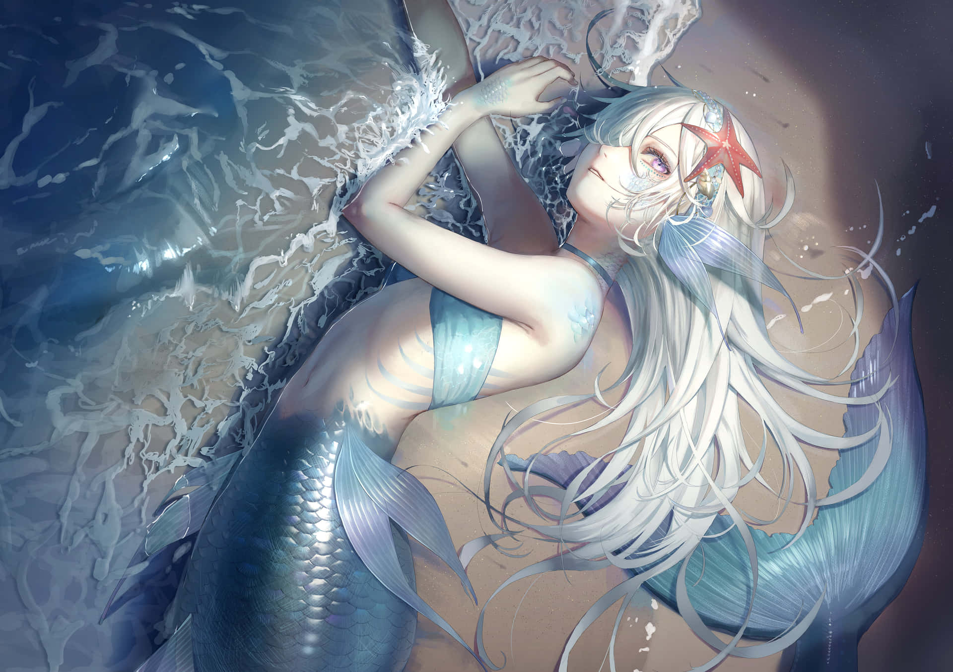 Anime Mermaid Fairy Color Picture