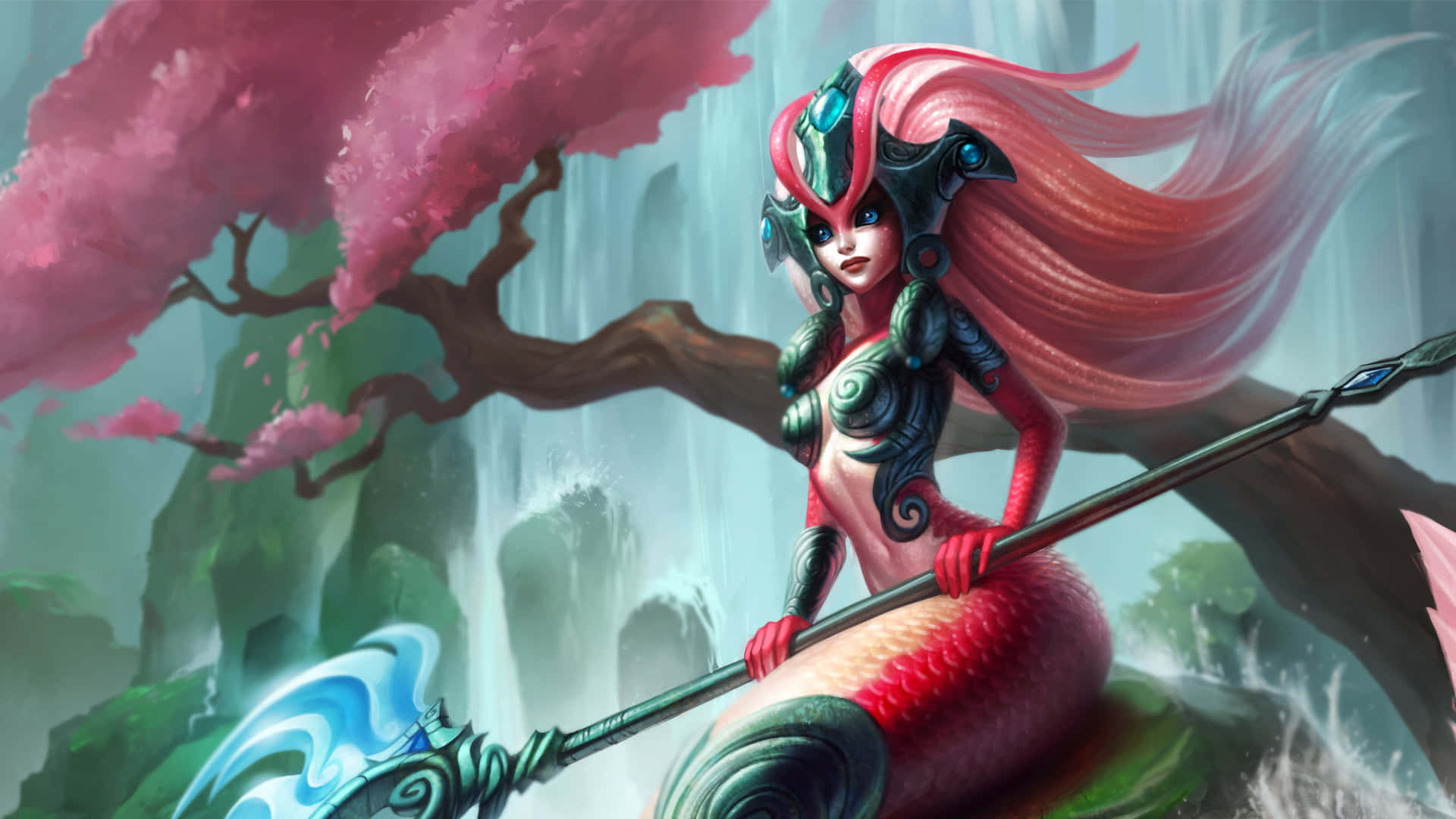 Immaginea Colori Di Una Sirena Nel Gioco League Of Legends.