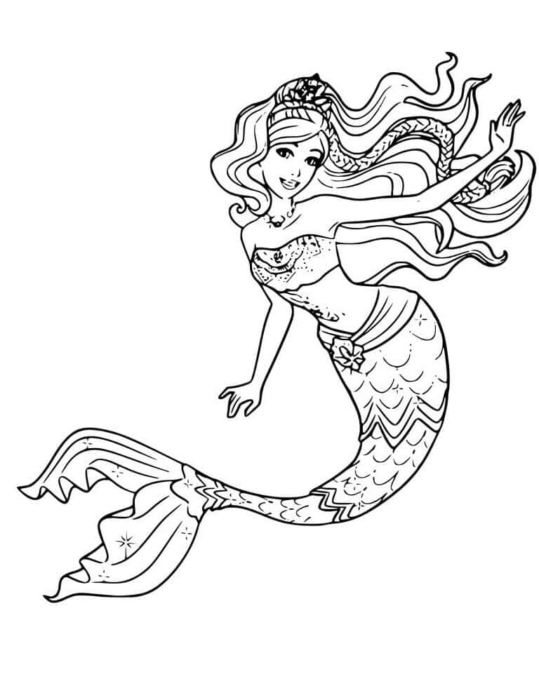 Enjoy an Underwater Adventure with Mermaid Coloring