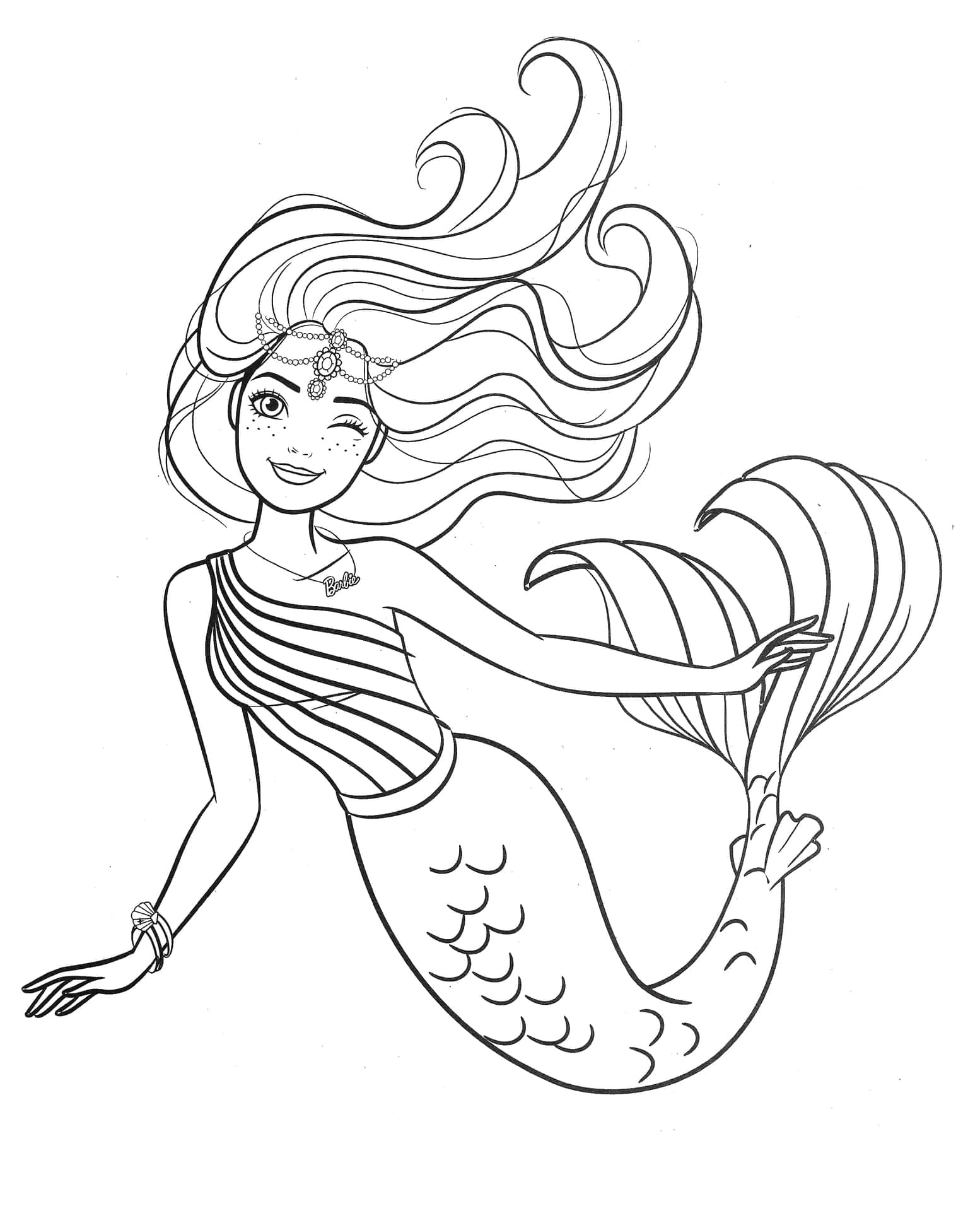 Enjoy coloring these magical mermaids!