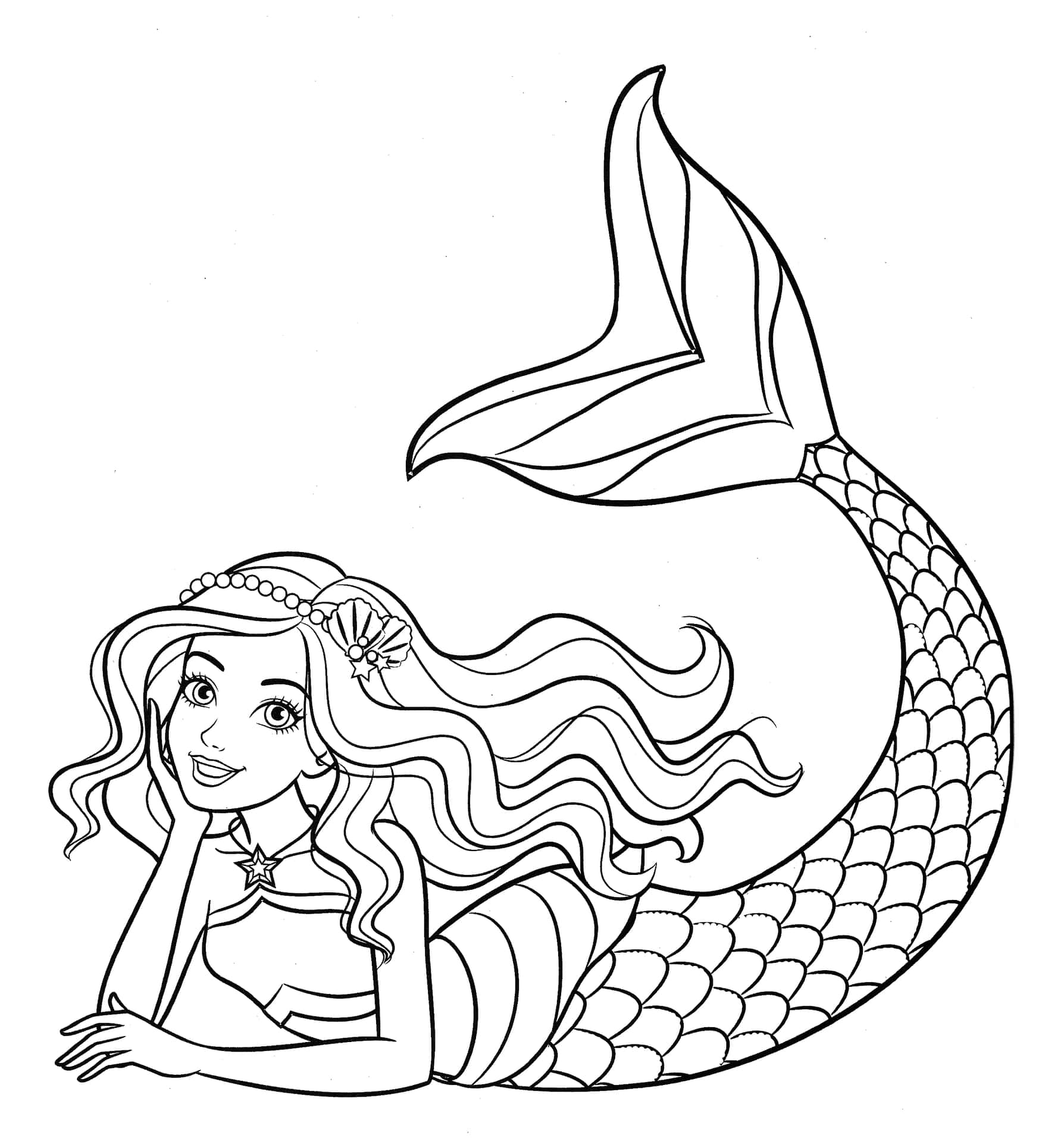 download-mermaid-coloring-pages-for-kids-wallpapers