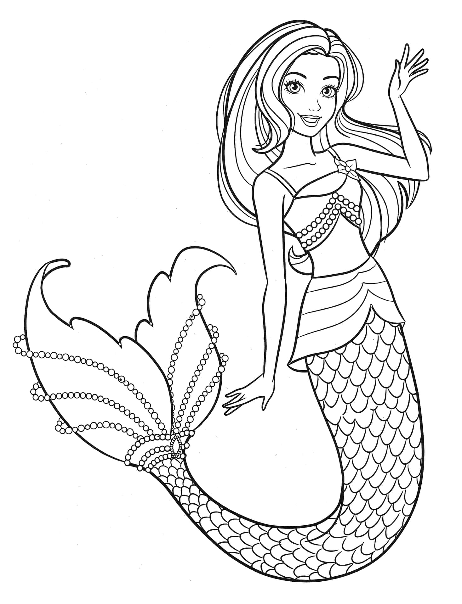 Little Mermaid Coloring Picture