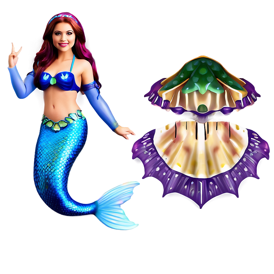 Mermaid Costume Png 06242024 PNG