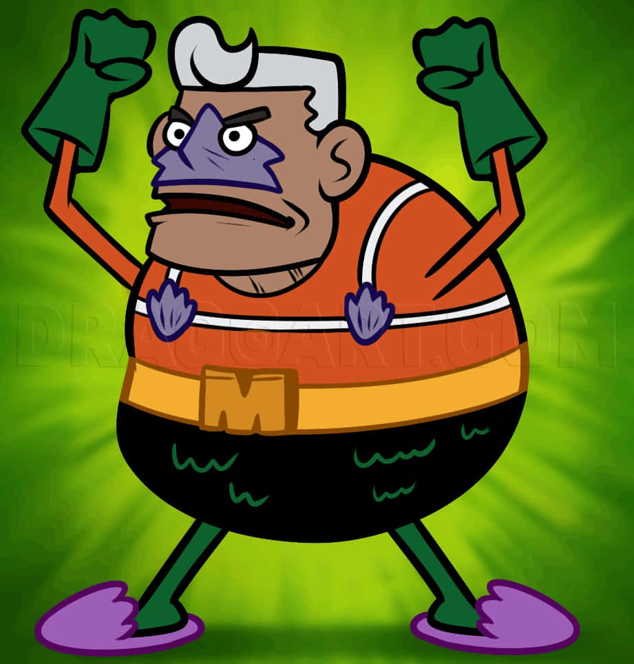 The Iconic Mermaid Man in Vibrant Colors Wallpaper