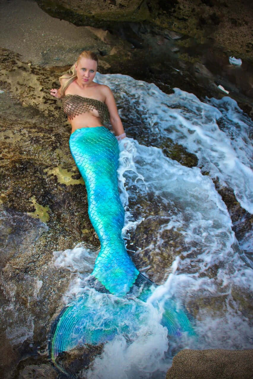 Mermaid Real Life Blue Tail Picture