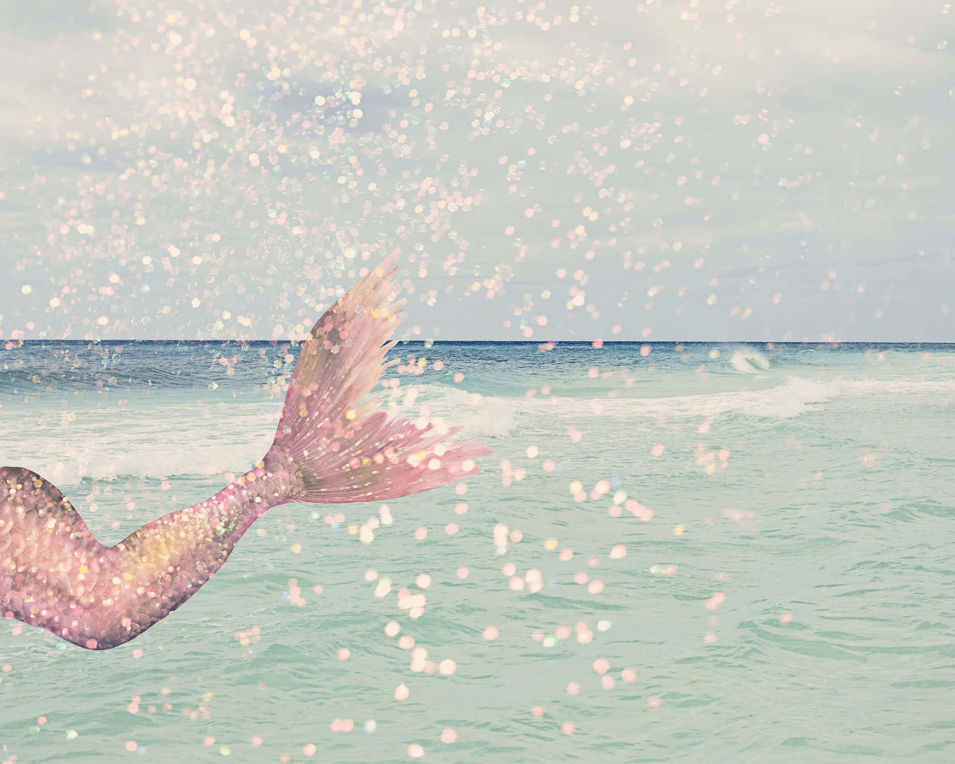 Mermaid Tail Sparkling Waters.jpg Wallpaper