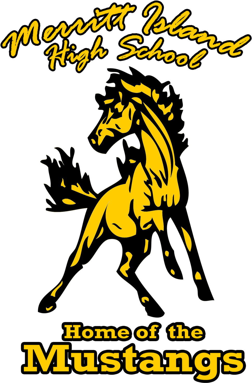 Merritt Island High School Mustangs Logo PNG