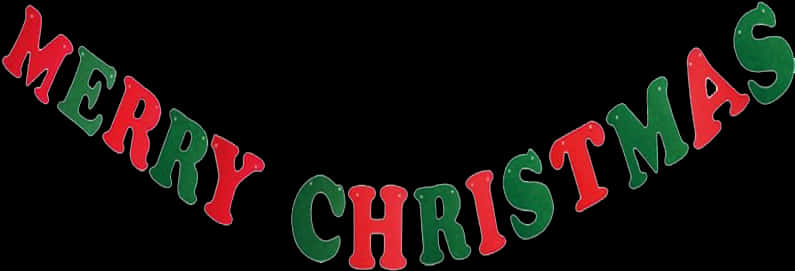 Merry Christmas Banner Decoration PNG