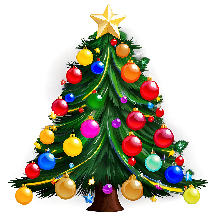 Merry Christmas Cartoon Tree Png 78 PNG