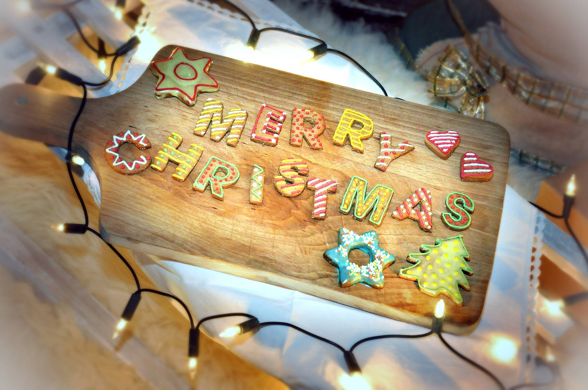 Merry Christmas Cookies Wallpaper
