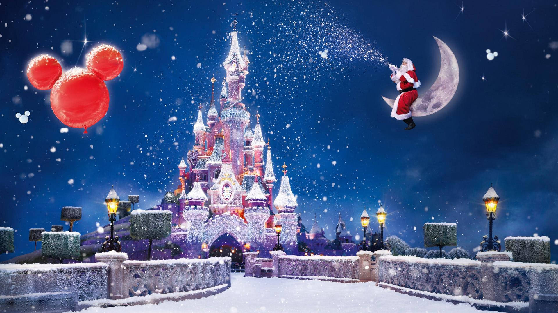 Buon Natale Castello Disney Sfondo