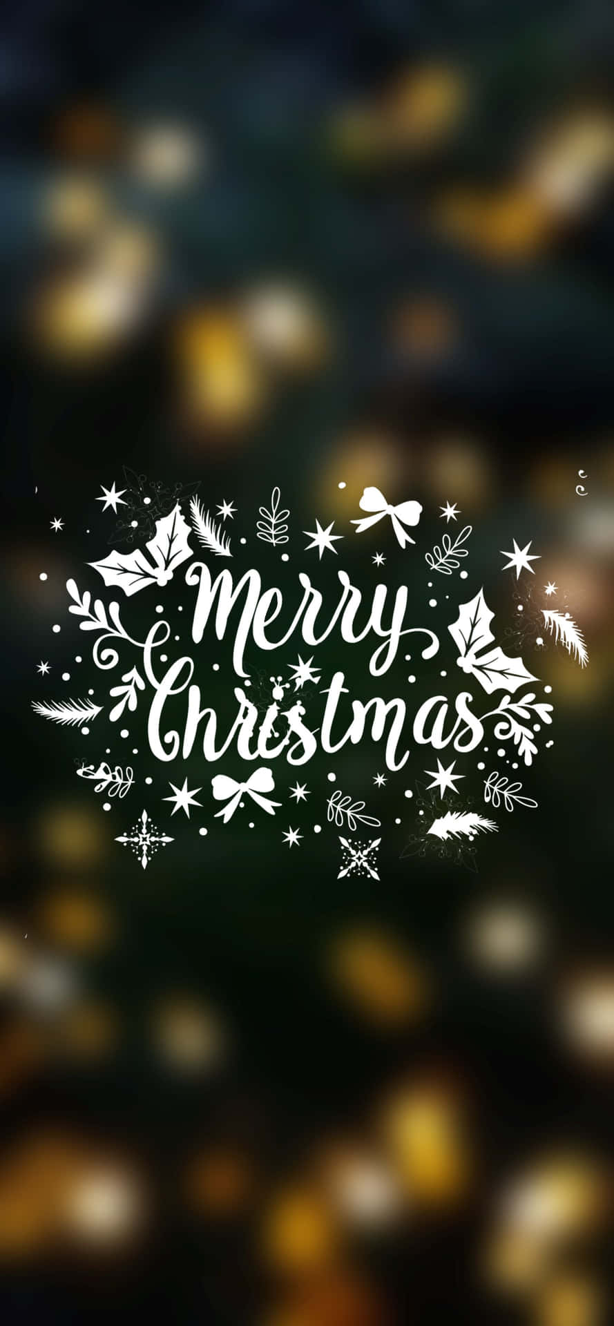 Merry Christmas Greeting Design Wallpaper