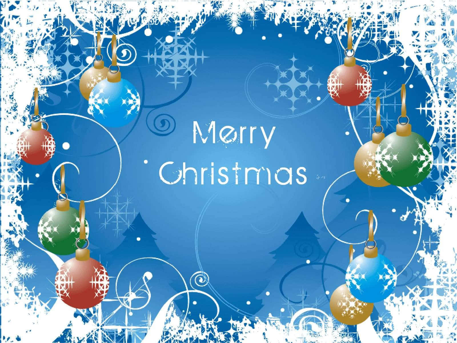 Merry Christmas Holiday Greeting Wallpaper