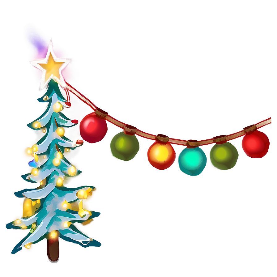 Merry Christmas Lights Png Tfi PNG