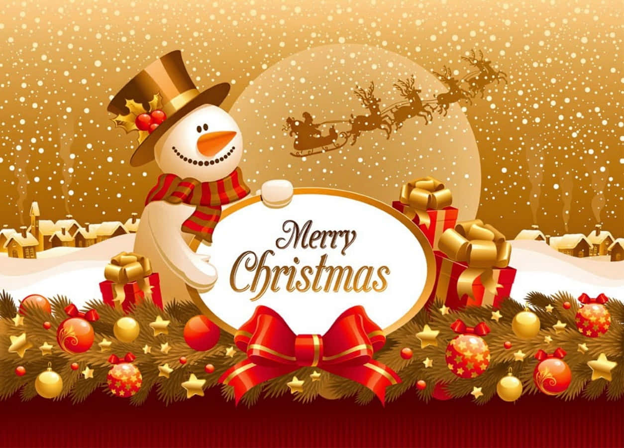 Wishing you a Merry Christmas with Joy and Happiness