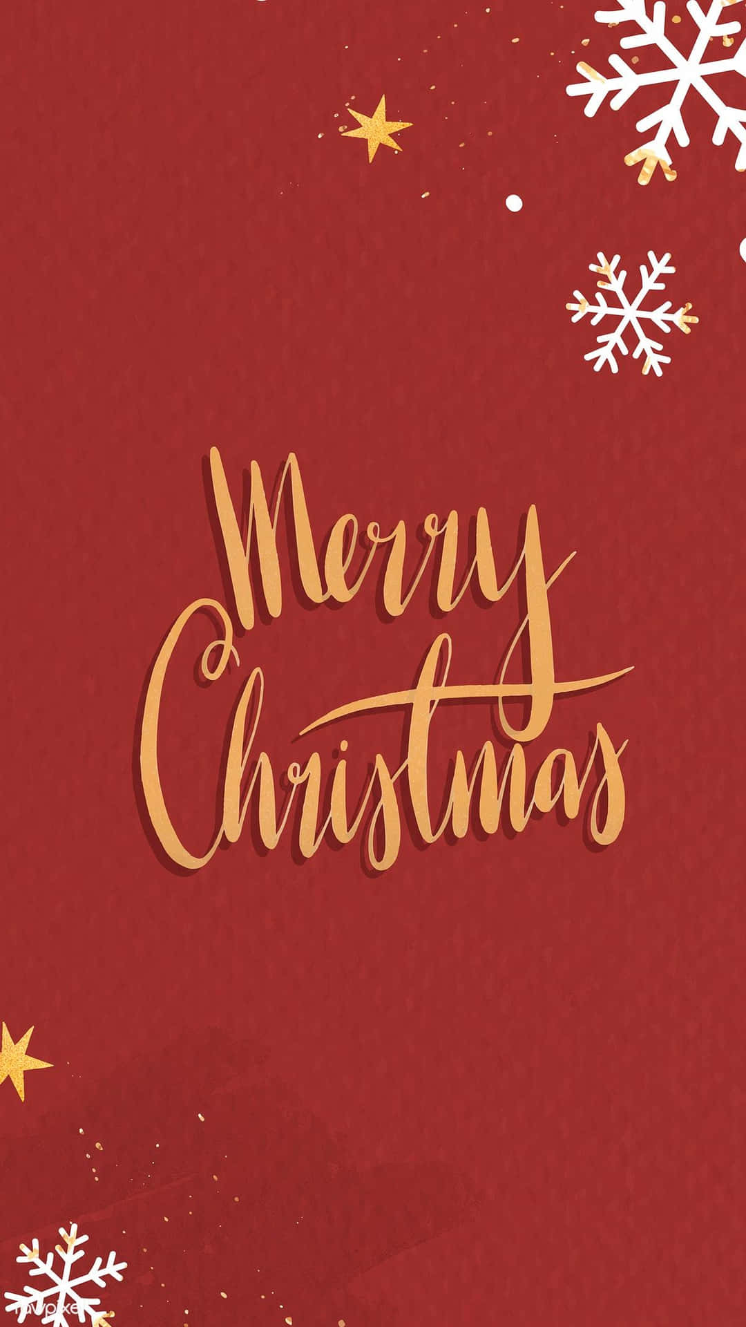 Merry Christmas Simple Aesthetic Cute Christmas Card Wallpaper