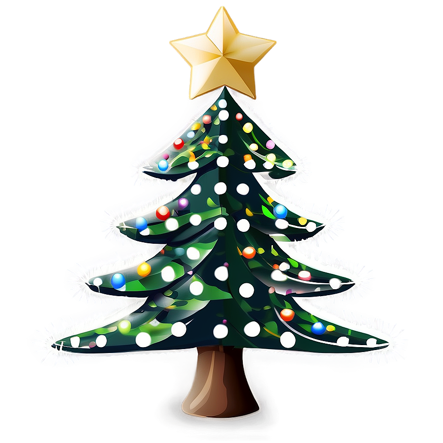 Merry Christmas Tree Design Png 06132024 PNG